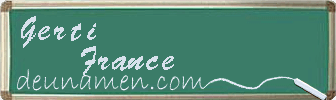 Gerti France Visitenkarte